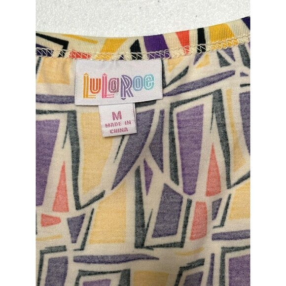 LuLaRoe Women's Medium Geometric Print Fit‎ and Flare Casual Dress - Picture 3 of 5